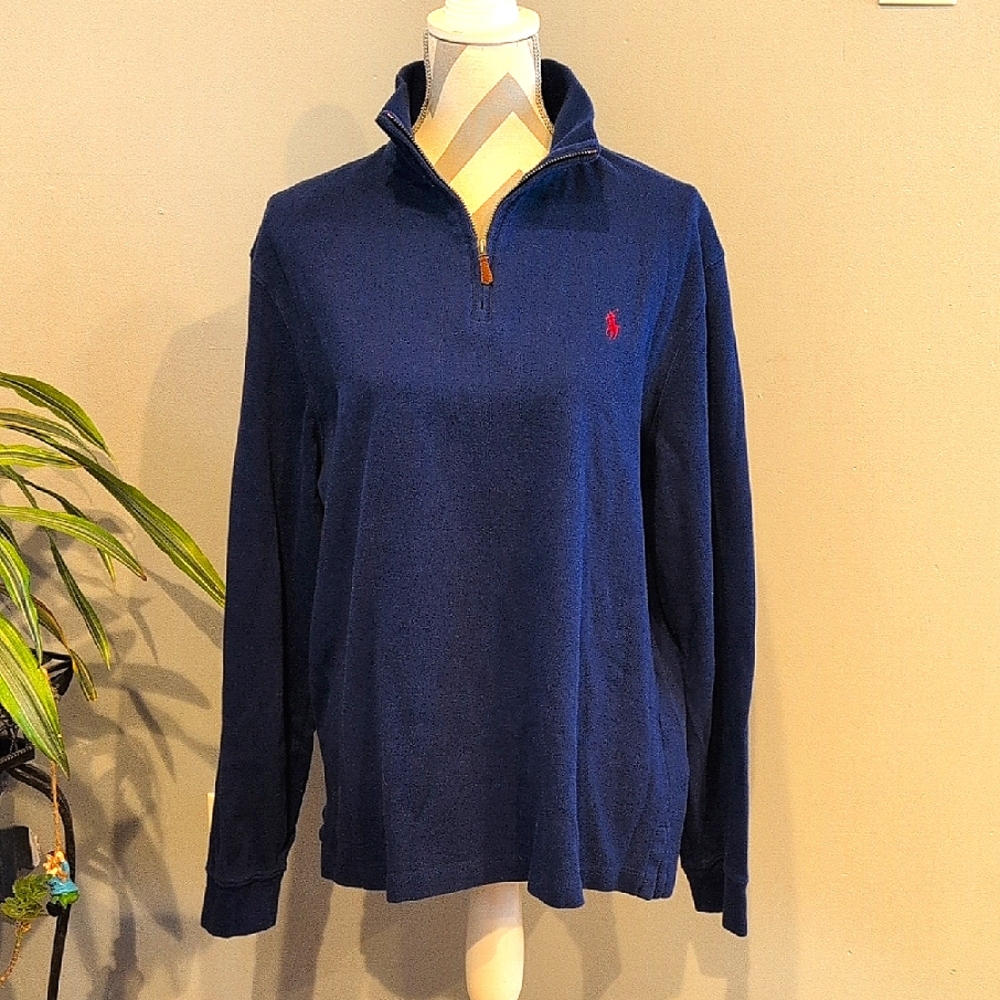 Polo Ralph Lauren Navy Estate Rib Sweater